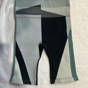Nike spandex in Black, Gray, Cream and Green. Super fun!